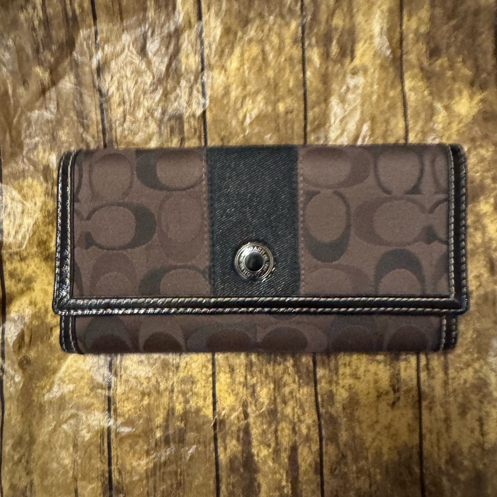 Coach Brown and Black Wallet
